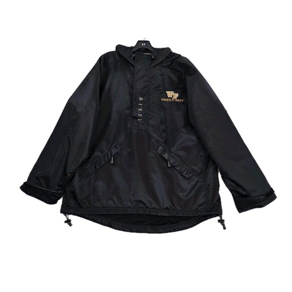 Wake Forest Demon Deacons Jacket Mens Large Black NCAA College Nike Windbreaker - Picture 1 of 16